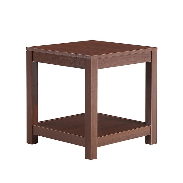 Simple Side Table， 2-Tier Small Space End Table， Modern Night Stand， Sofa Table， Side Table with Storage Shelve