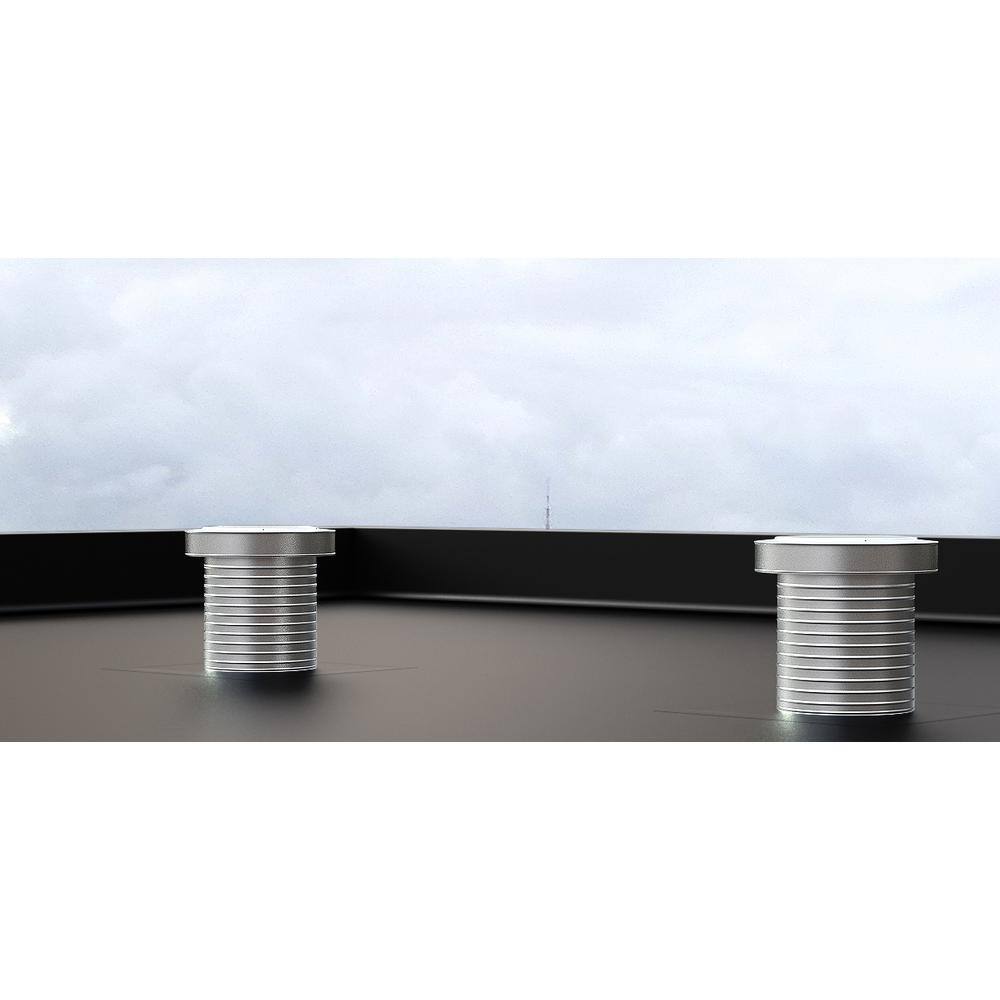 Active Ventilation 12 in. Dia Keepa Vent an Aluminum Roof Vent for Flat Roofs KV-12