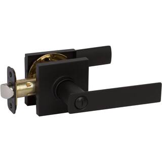 DELANEY HARDWARE HK Series Black BedBath Contemporary Style Straight Privacy Door Handle D52529