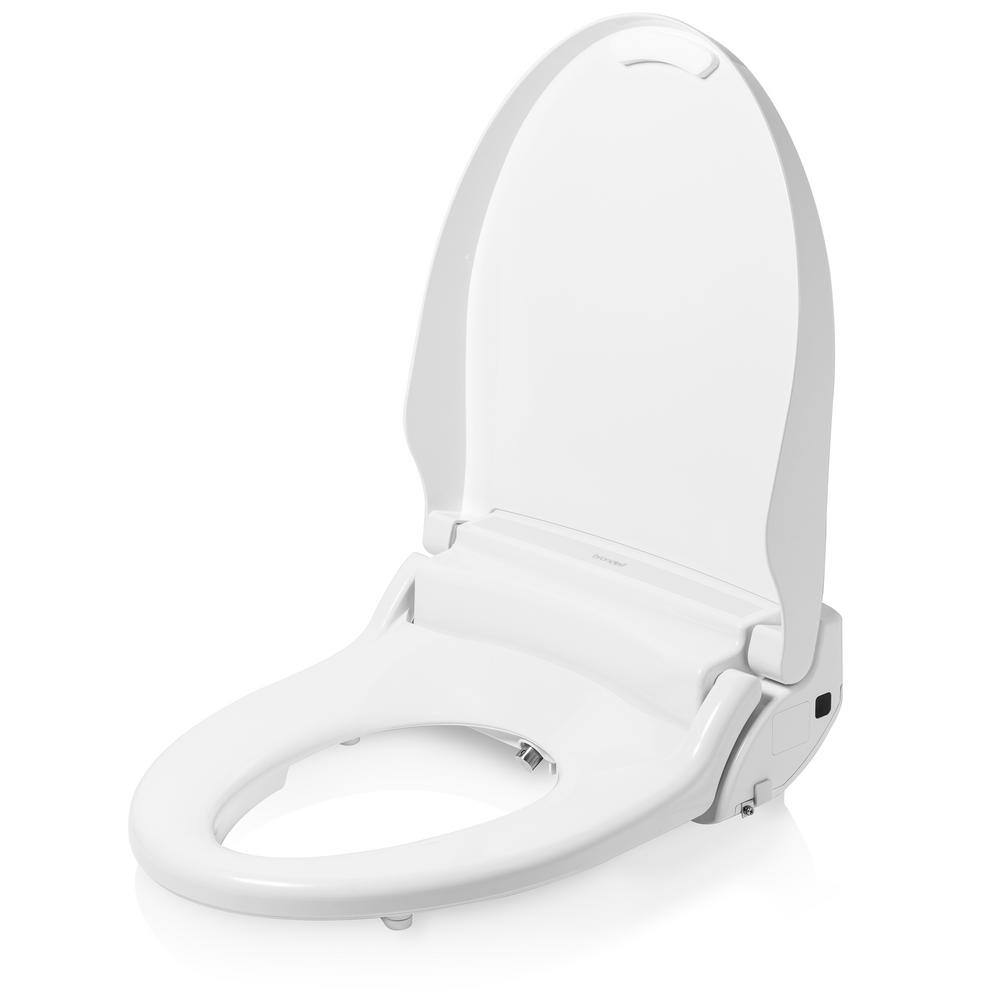 Brondell Swash Select EM617 Electric Bidet Seat for Round Toilets in White with Warm Air Dryer EM617-RW