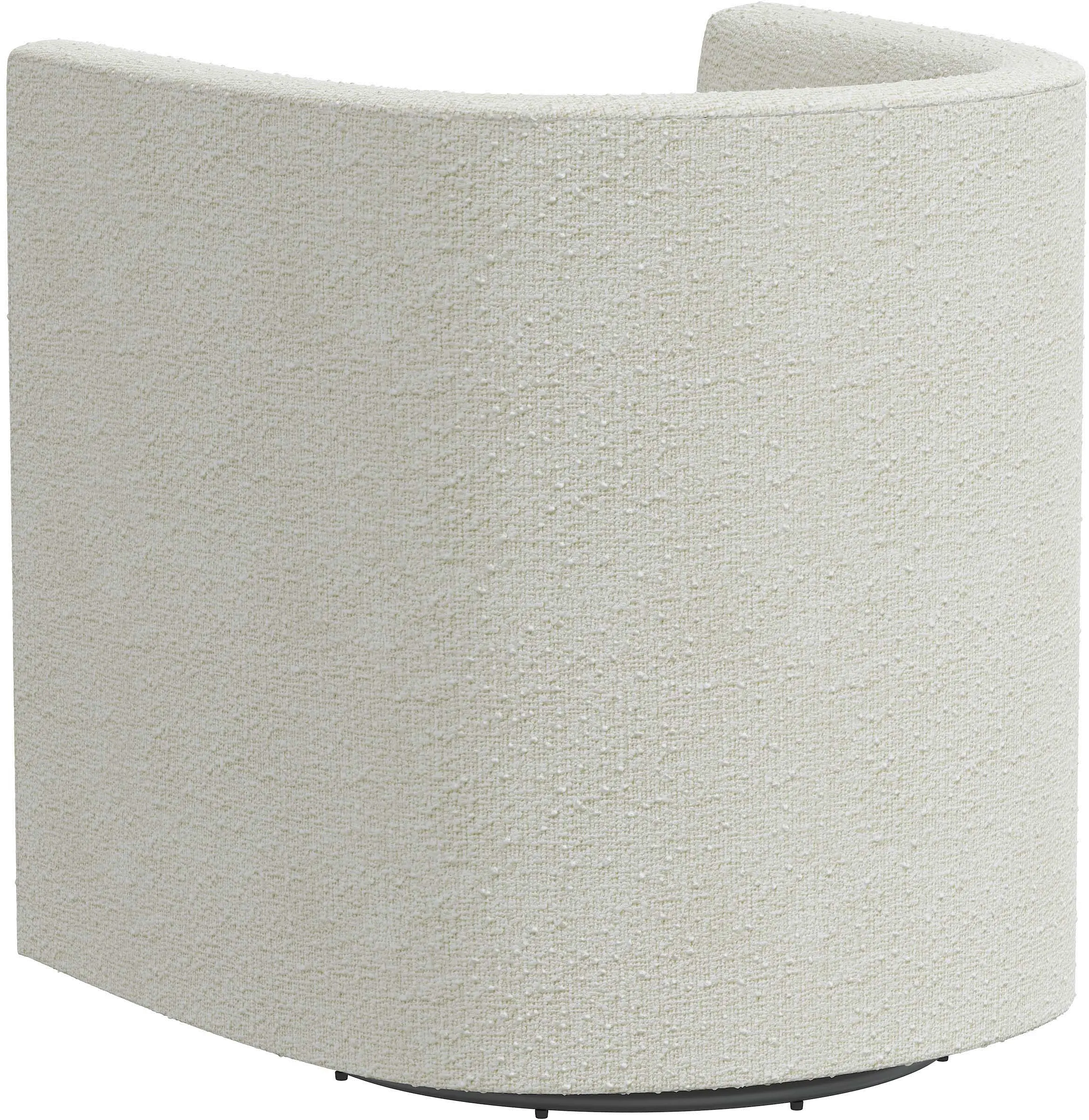 Sampson Ivory Swivel Accent Chair - Skyline Furniture