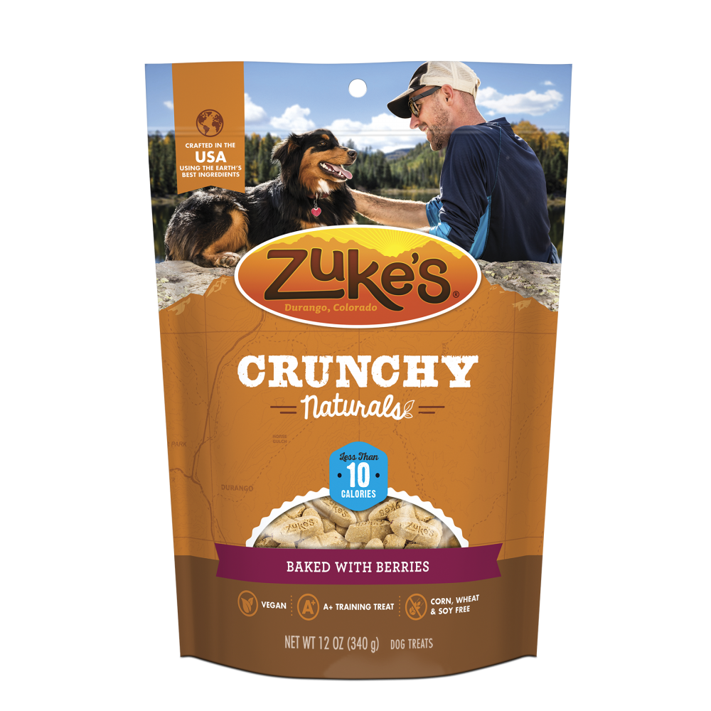 Zukes Crunchy Naturals Baked with Berries 10s Dog Treats