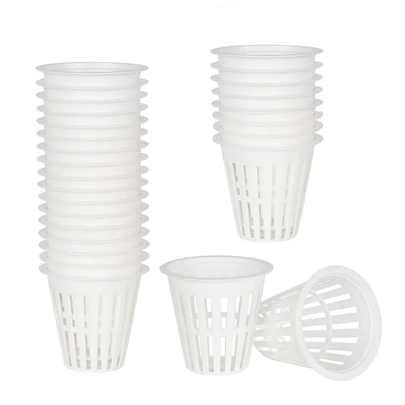 Manufacture of Plant Pots White Mesh Net Pot Cup for Hydroponics