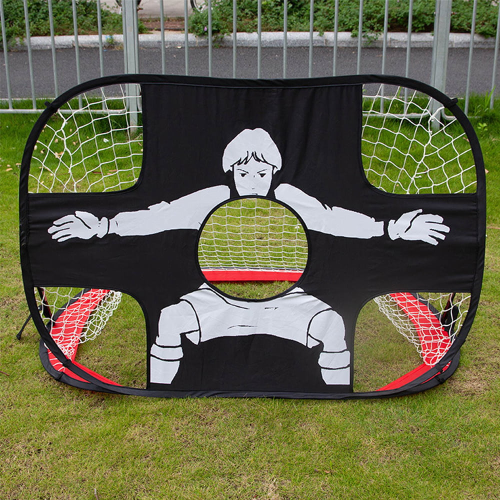 Willstar Pop Up Kids Football Goal Net Foldable Football Goal， Outdoor Portable Strong Sport Training Nets for Backyard Soccer Nets Sports