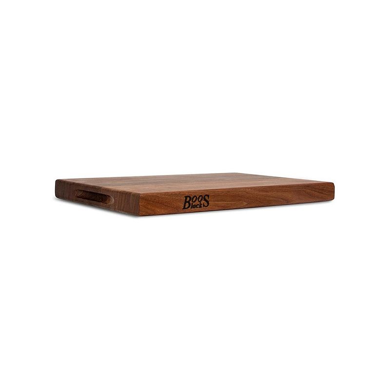 John Boos Walnut Wood Edge Grain Reversible Cutting Board， 24 x 18 x 1.5 Inches