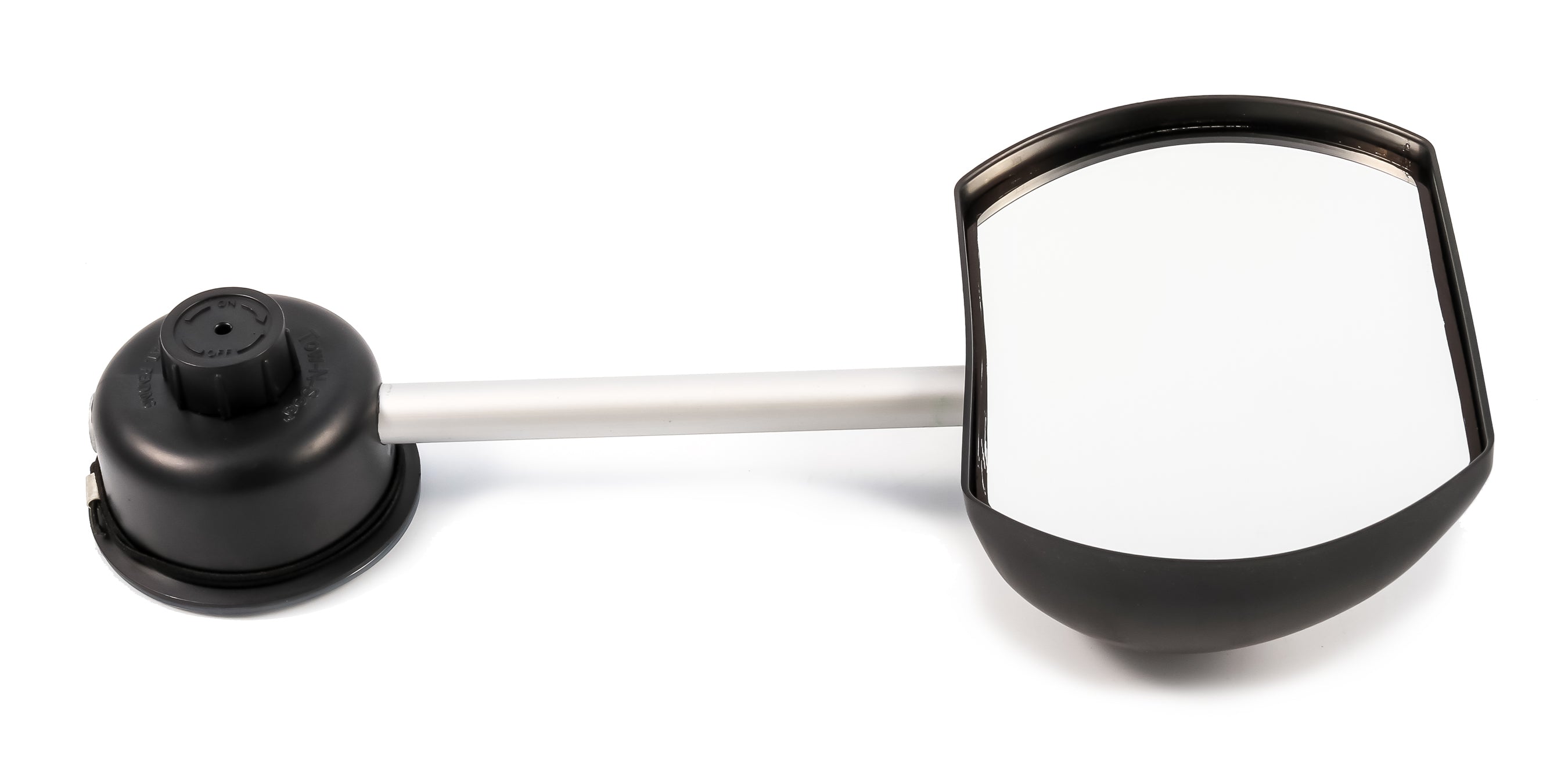 Camco RV Tow-N-See Mirror | Attaches to Existing Driver's Side Mirror | Flat Style， Black (25664)