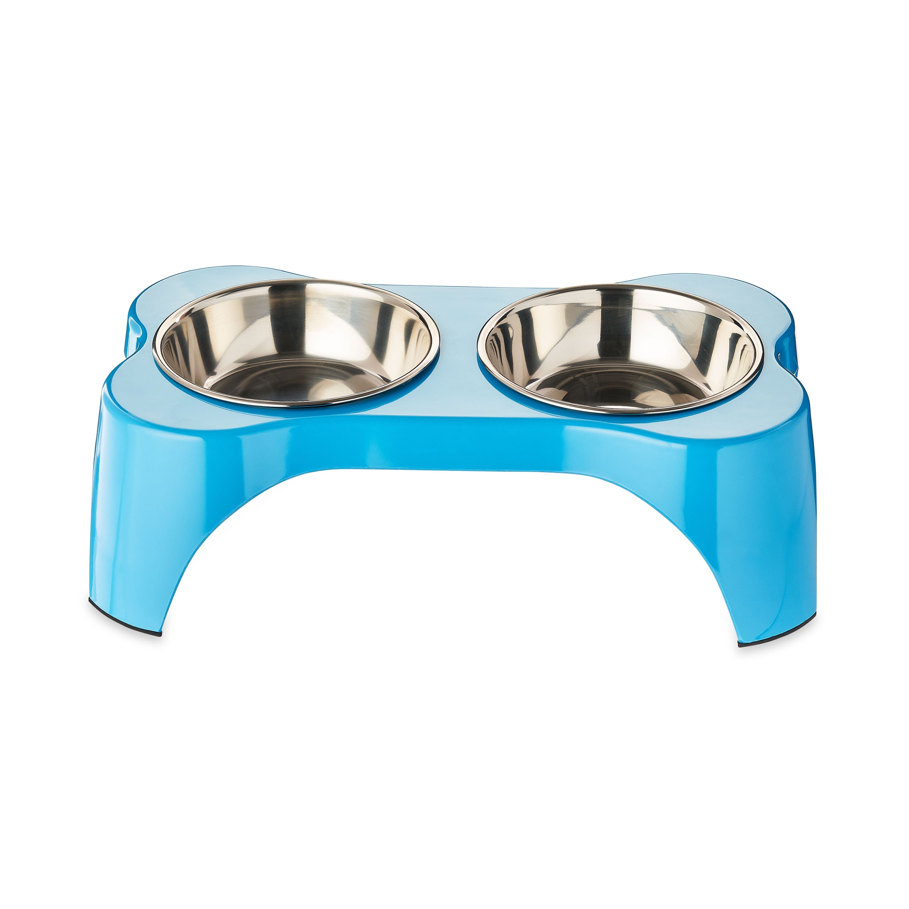 Vibrant Life Elevated Dog Bowls, Teal, Medium