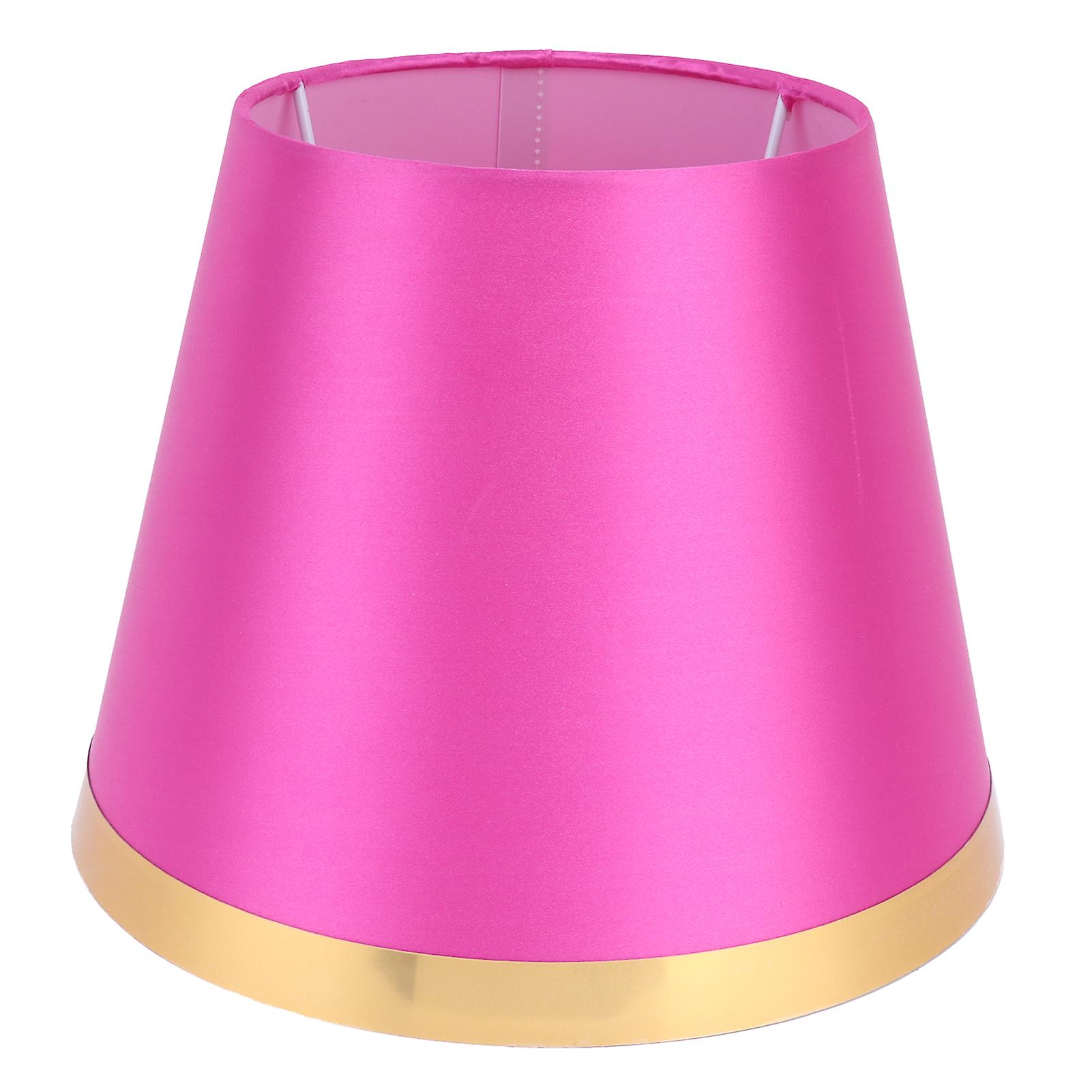 Fabric Lamp Shade European Style Modern Lampshade for E27 Table Lamp Floor Light SuppliesPX131 Rose Red