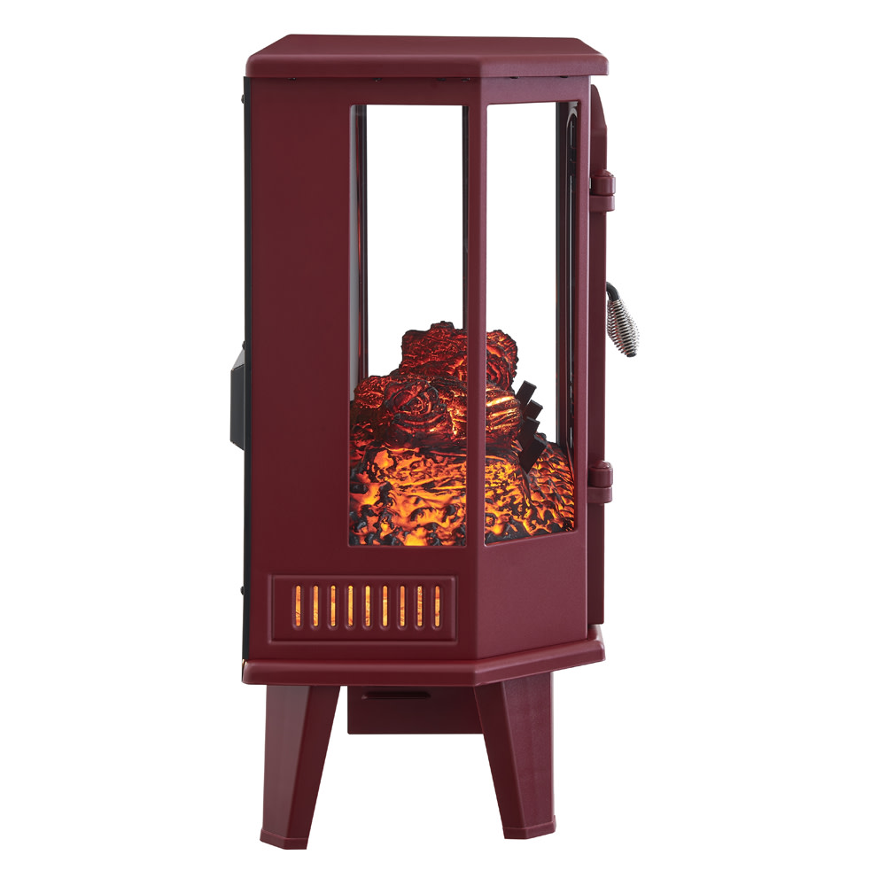 Hearthpro 25 Red 5 Sided Infrared Electric Stove ;