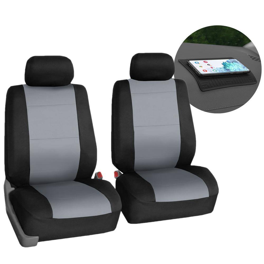 FH Group Neoprene 47 in. x 23 in. x 1 in. Front Seat Covers DMFB083102GRAY