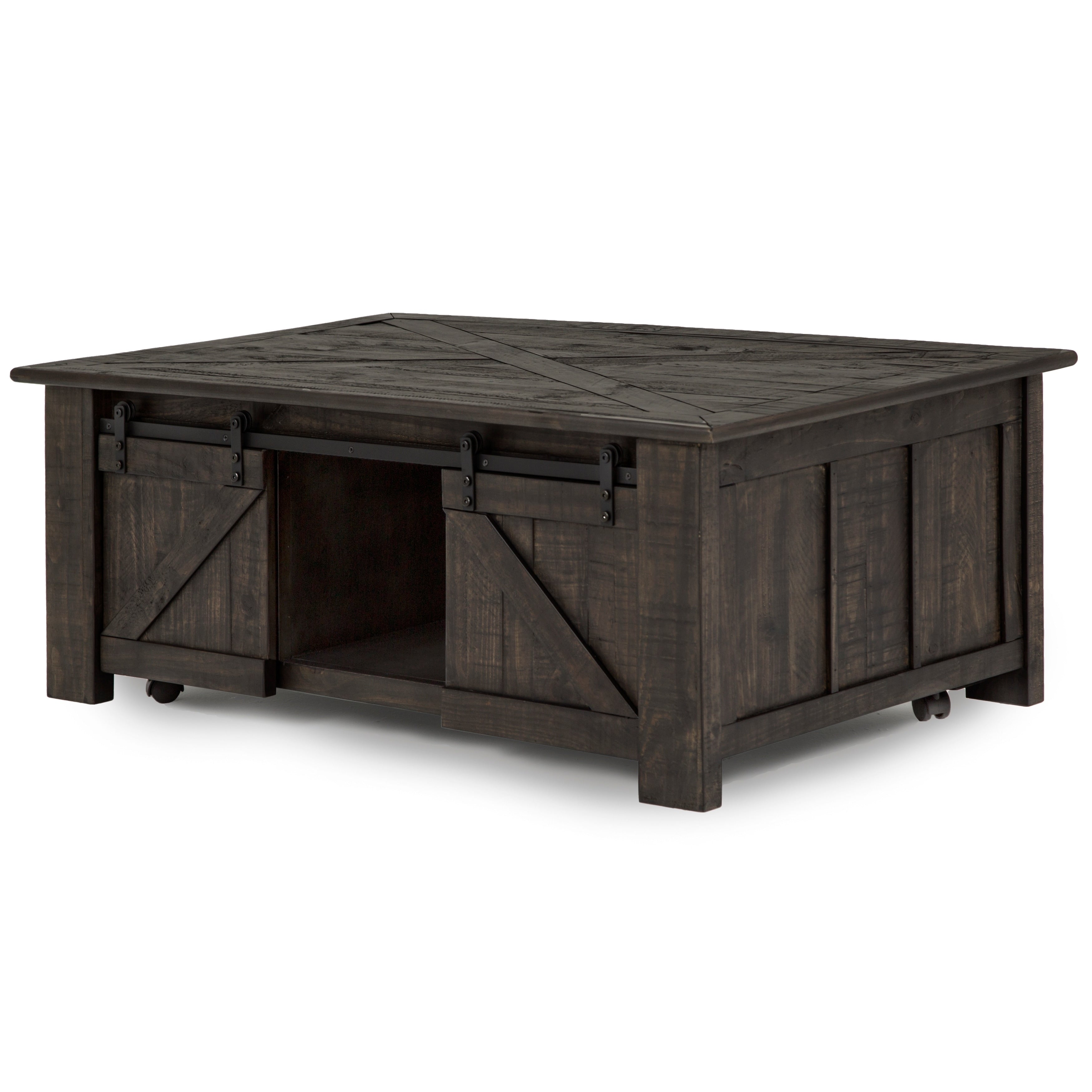 Magnussen Garrett Lift-Top Coffee Table in Weathered Charcoal