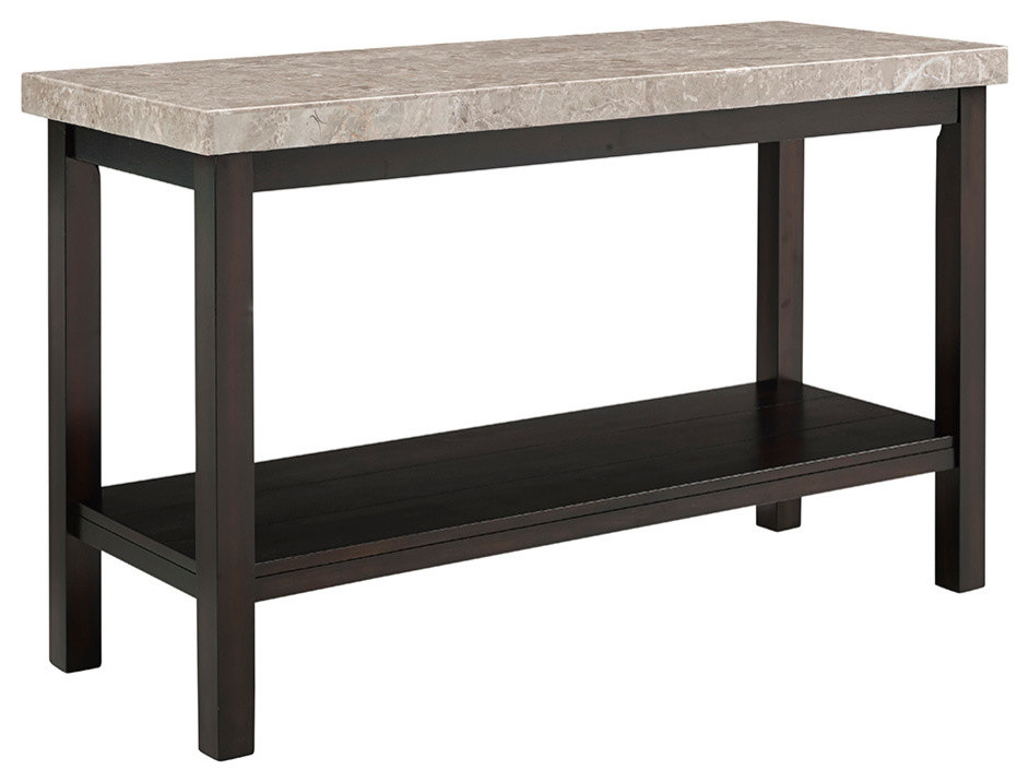 Picket House Furnishings Caleb Sofa Table w/ Marble Top   Transitional   Console Tables   by Homesquare  Houzz