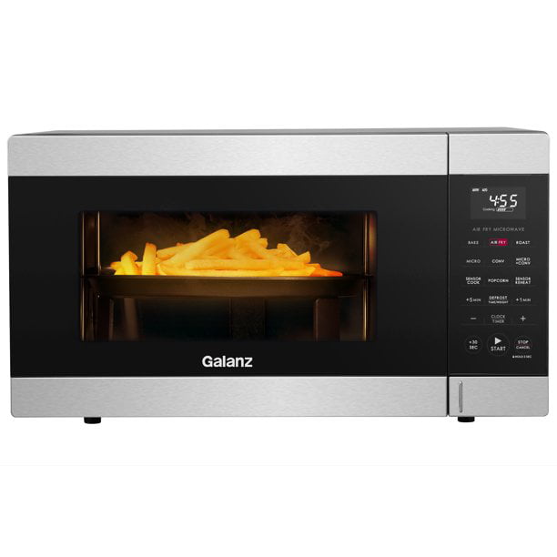 Restored Galanz 1.2 Cu ft Air Fry Microwave Oven with Sensor Cook, Stainless Steel (Refurbished)