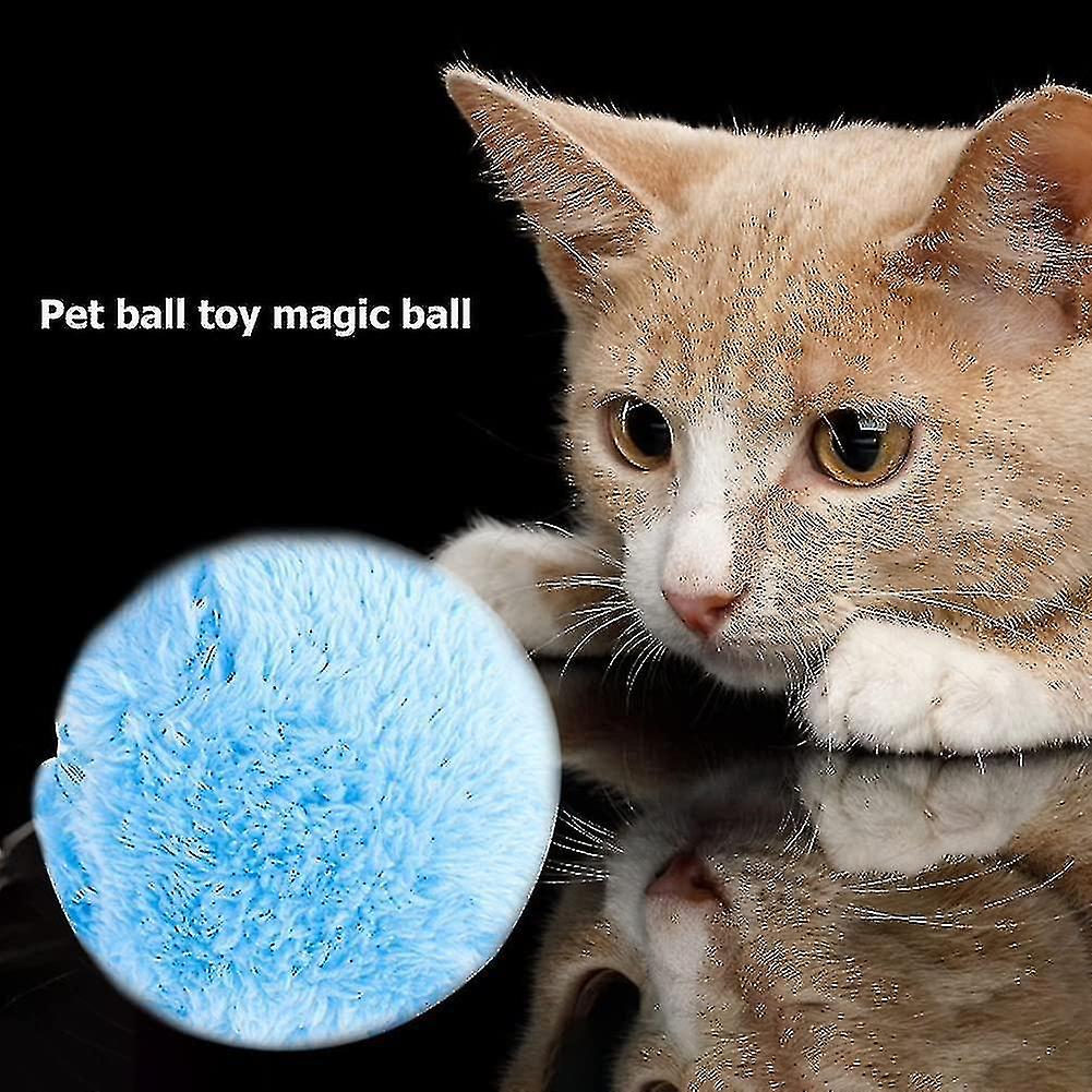 Pet Electric Toy Ball，magic Roller Ball Educational Moving Toy With 4 Cloth Cover For Puppy Cats Dog