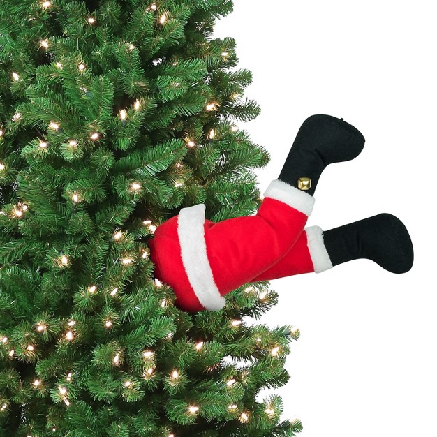 Animated Motion Activated Christmas Kickers Tree Decoration