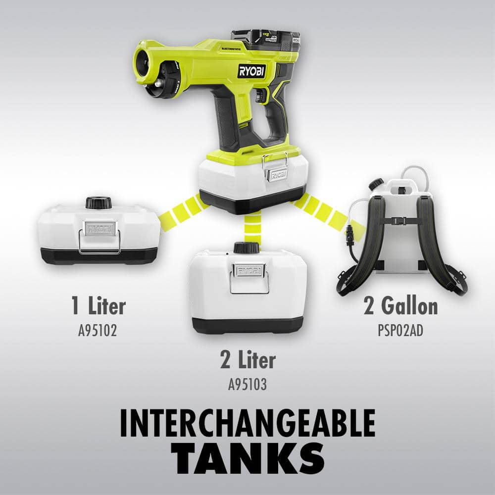 Ryobi One+ 18v Cordless Handheld Electrostatic Sprayer (Tool Only)