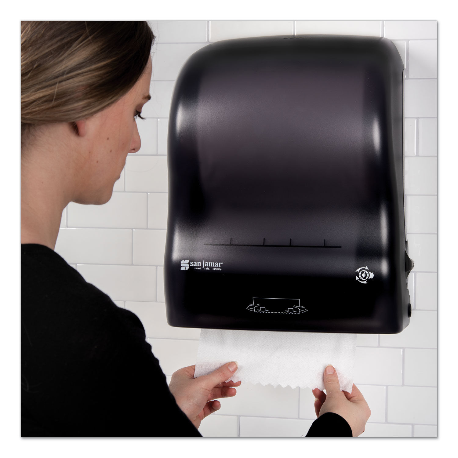 Simplicity Mechanical Roll Towel Dispenser by San Jamarandreg; SJMT7400TBK