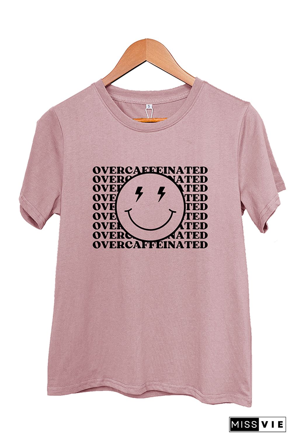 Over Caffeinated Graphic T-Shirt Wholesale