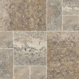 MSI Silver Travertine 16 in. x 24 in. Honed Travertine Stone Look Floor and Wall Tile (80 sq. ft.Pallet) TTSIL-PAT-HUCB