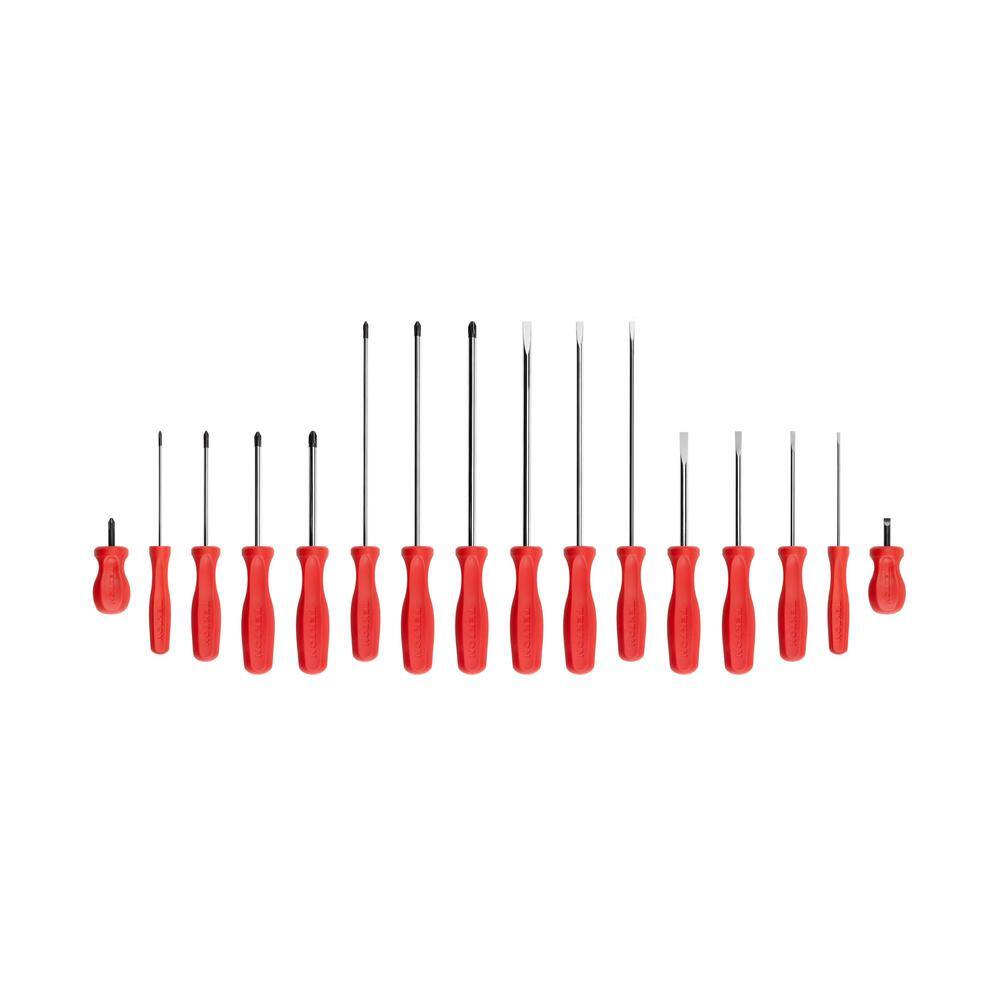 TEKTON Hard Handle Screwdriver Set 16-Piece (#0-#318-516 in.) DRV44002