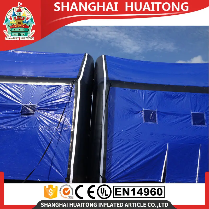 Large blue emergency inflatable tent or outdoor camping inflatable tents /inflatable party tent are hot for sale