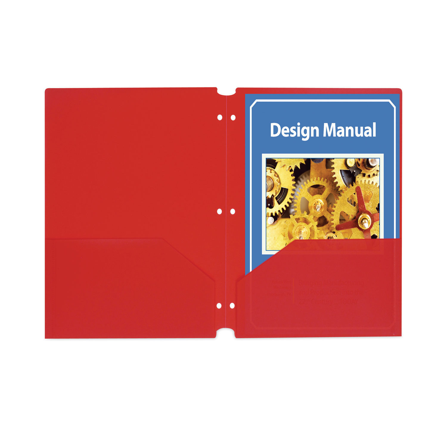 Two-Pocket Heavyweight Poly Portfolio Folder by C-Lineandreg; CLI32934