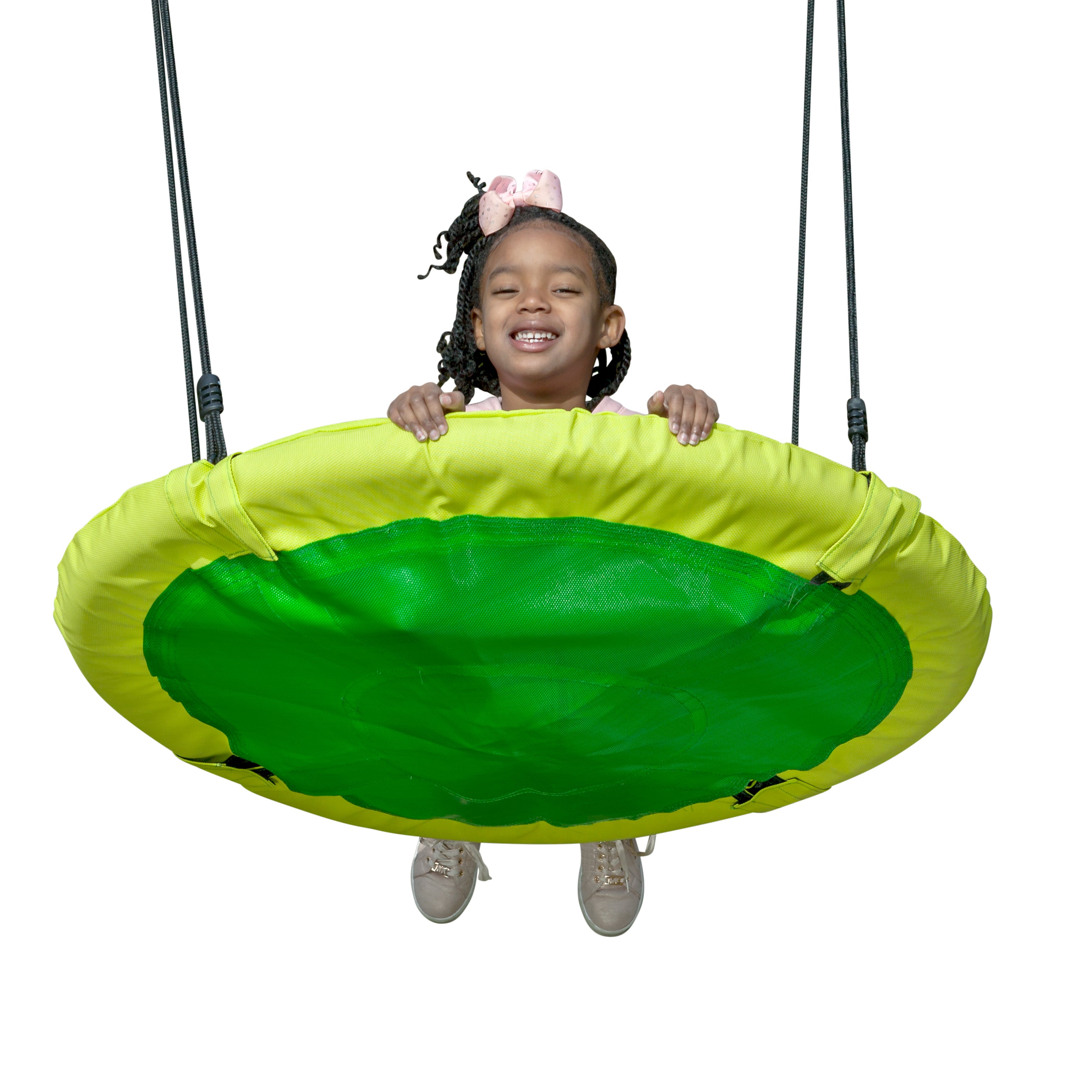 Creative Cedar Designs Kids Saucer Swing- Green