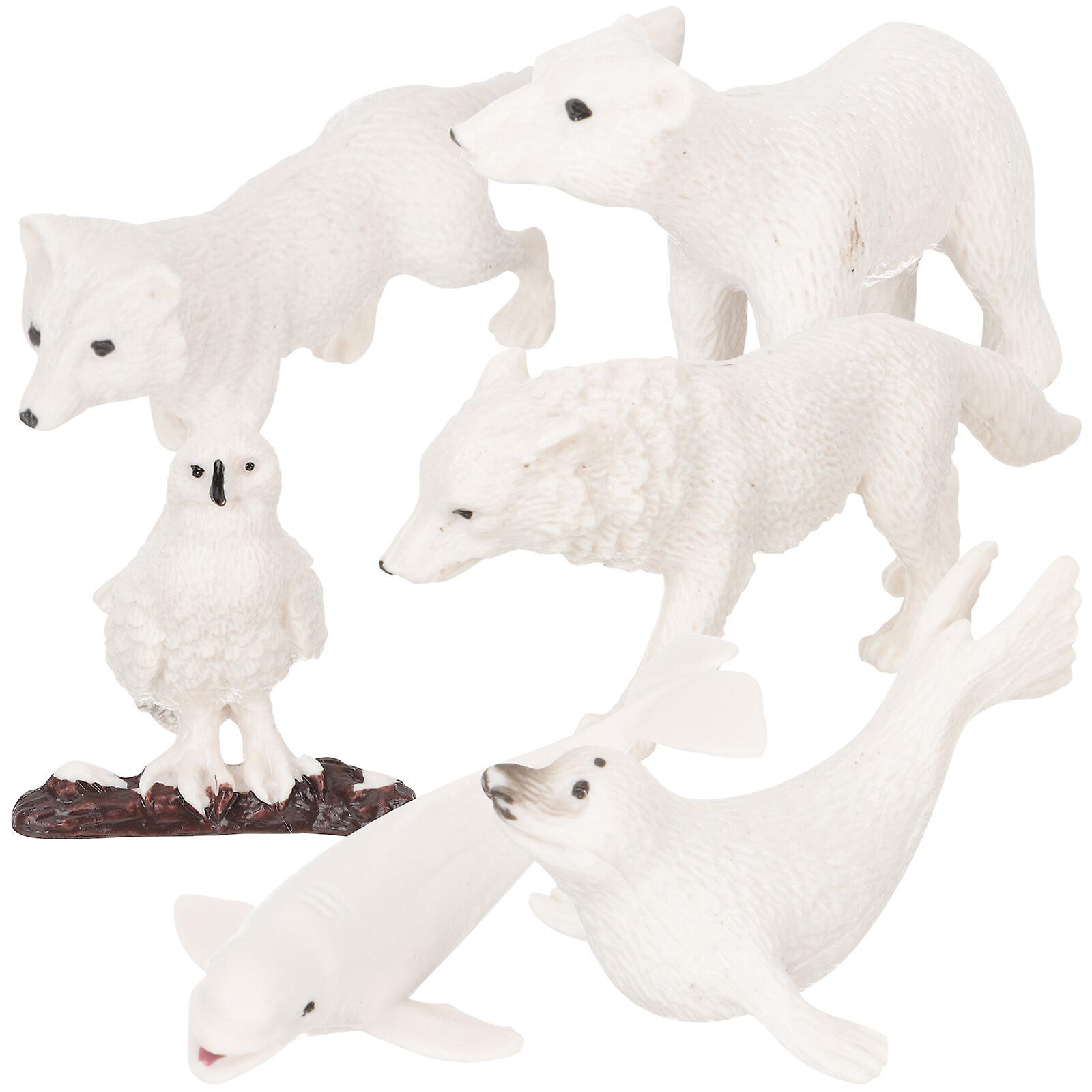 6pcs Animal Figurines Miniature Models Miniature Toys Kids Toys Animal Figurines For Kids