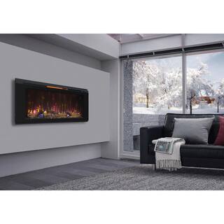 Classic Flame Helen 48 in. Wall-Mount Electric Fireplace in Black 48HF320FGT