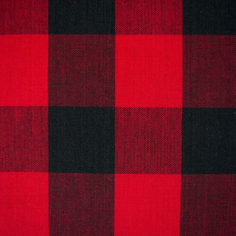 Red and Black Buffalo Checkered Pattern Rectangular Tablecloth 60 x 120