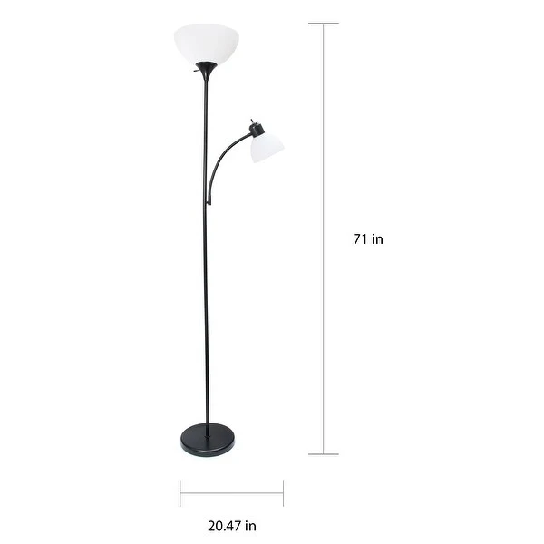 Porch and Den Brumback Floor Lamp with Reading Light