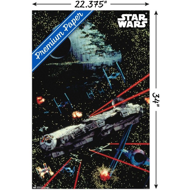 Trends International Star Wars Saga Space Battle Unframed Wall Poster Prints