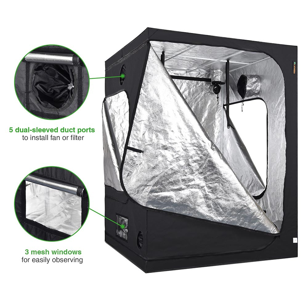 LAGarden Grow Tent 60x60x78 Inch Hydroponics Indoor Reflective Mylar