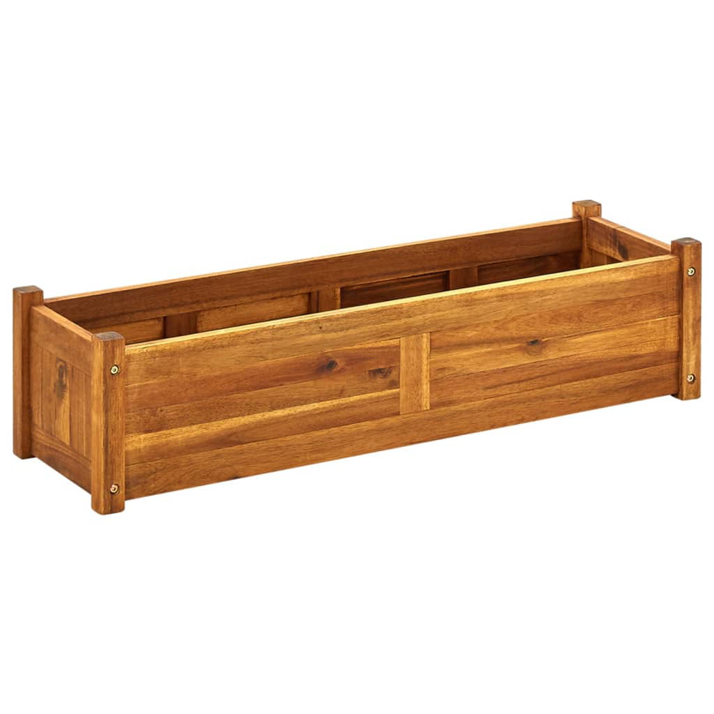 Charmma Garden Raised Bed Acacia Wood 39.4"x11.8"x9.8"