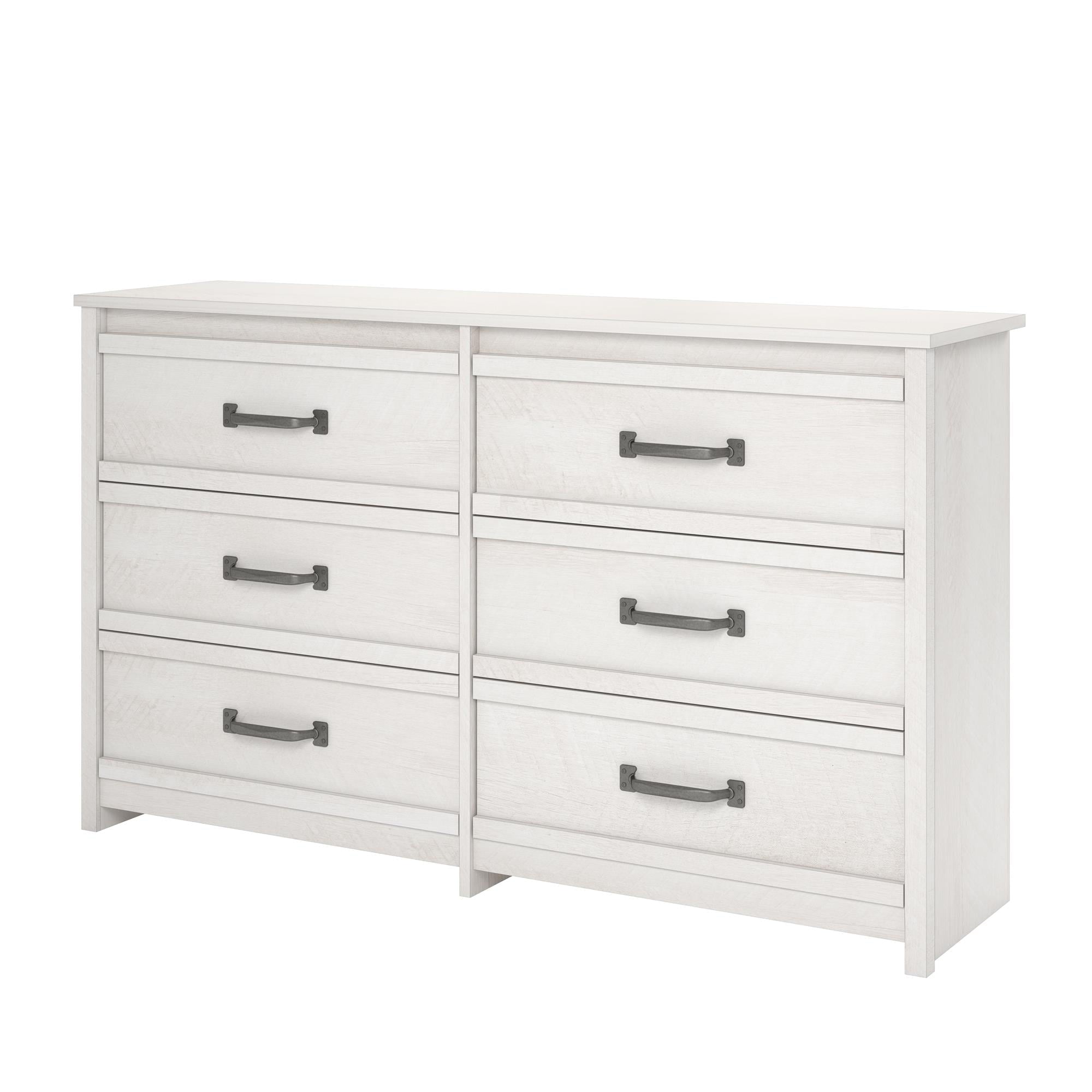 Better Homes & Gardens Rustic Ranch 6 Drawer Dresser, Ivory Oak