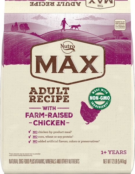 Nutro Max Adult Farm-Raised Chicken Recipe Natural Dry Dog Food