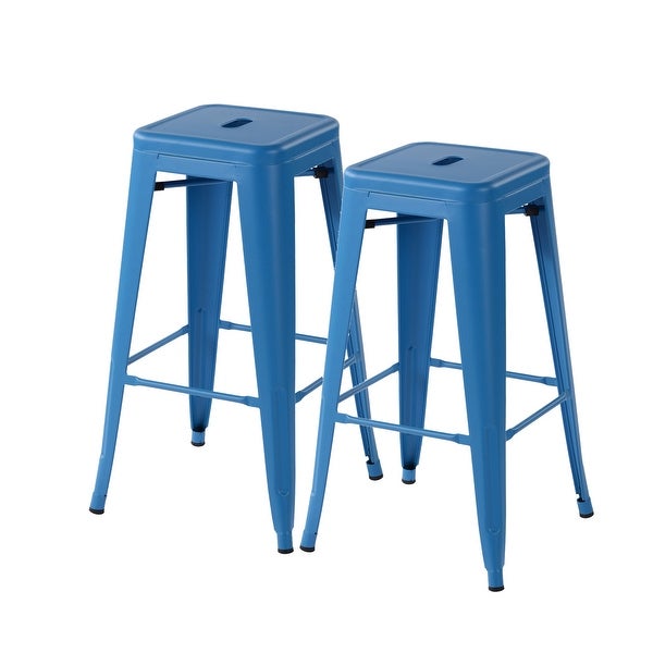 Homylin 29 Inch Backless Metal Counter Stools