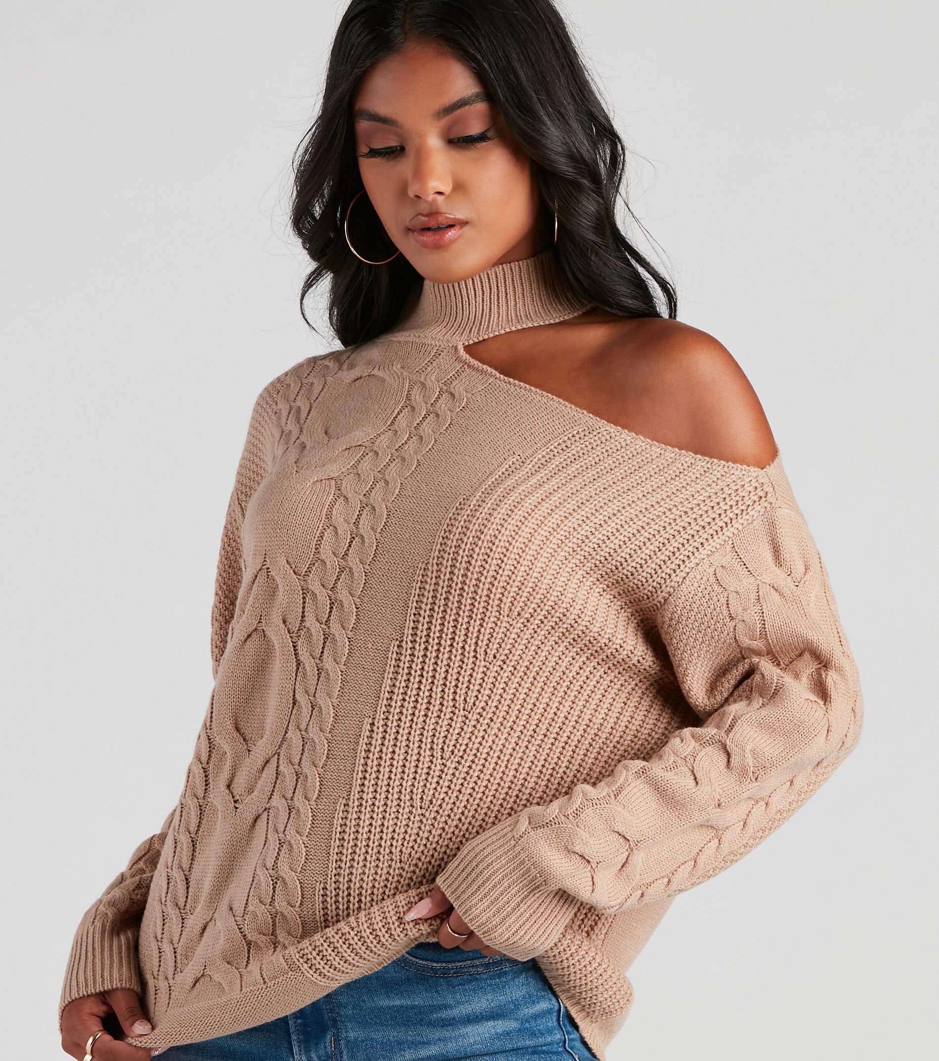 Warm Embrace Cable Knit Sweater