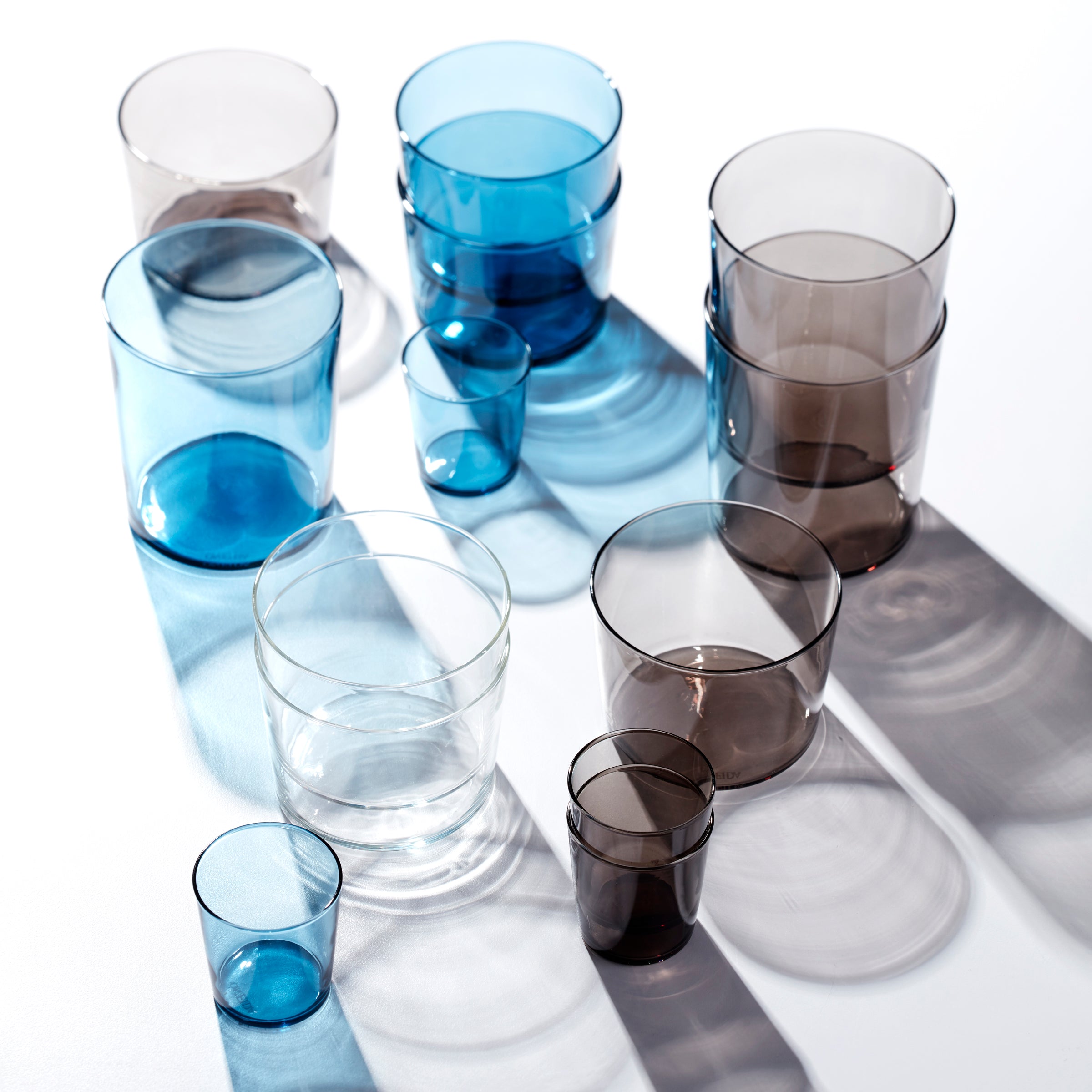 Stackables Blue Tall Glasses, Set of 6