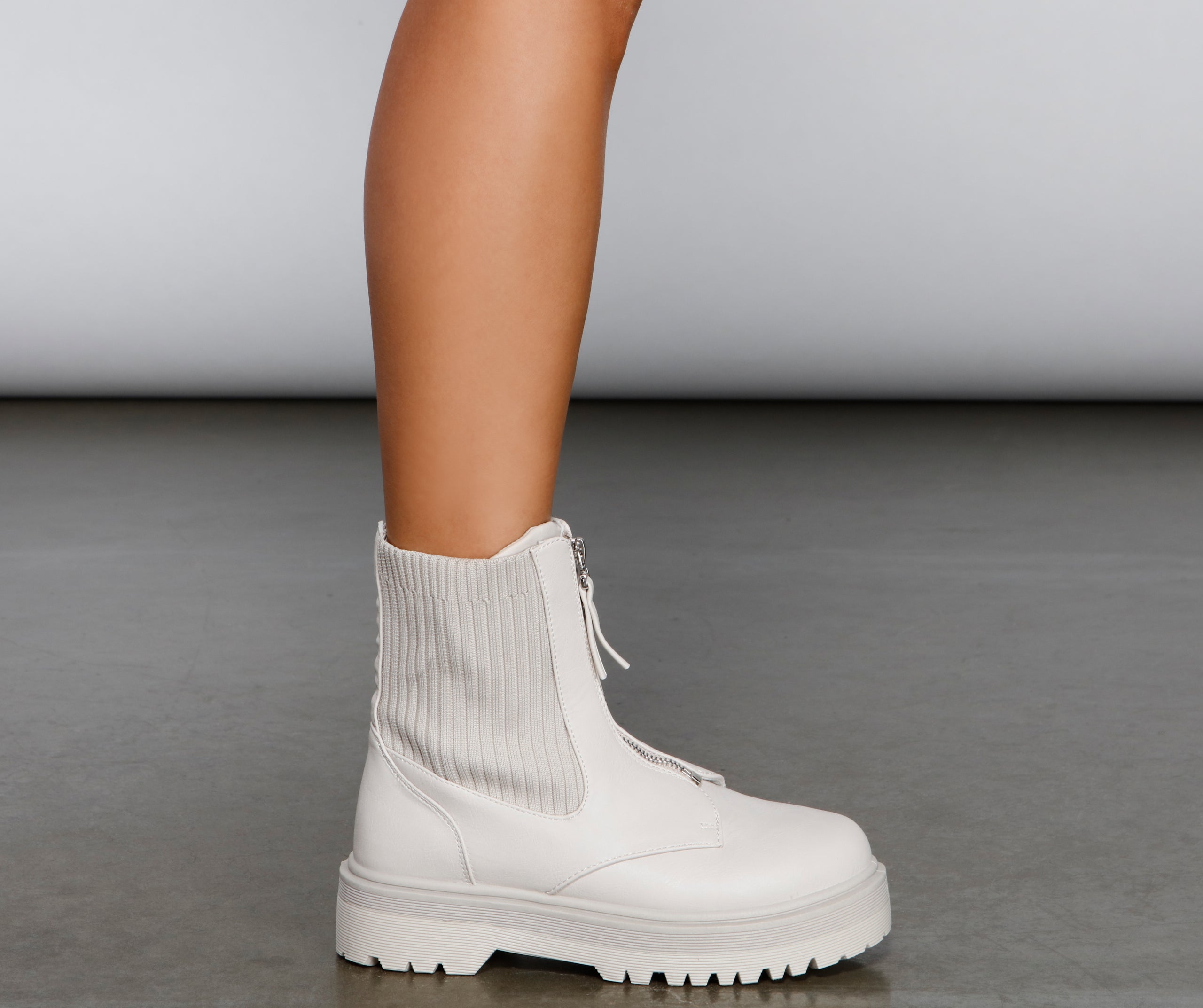 A Total Vibe Lug Sole Booties