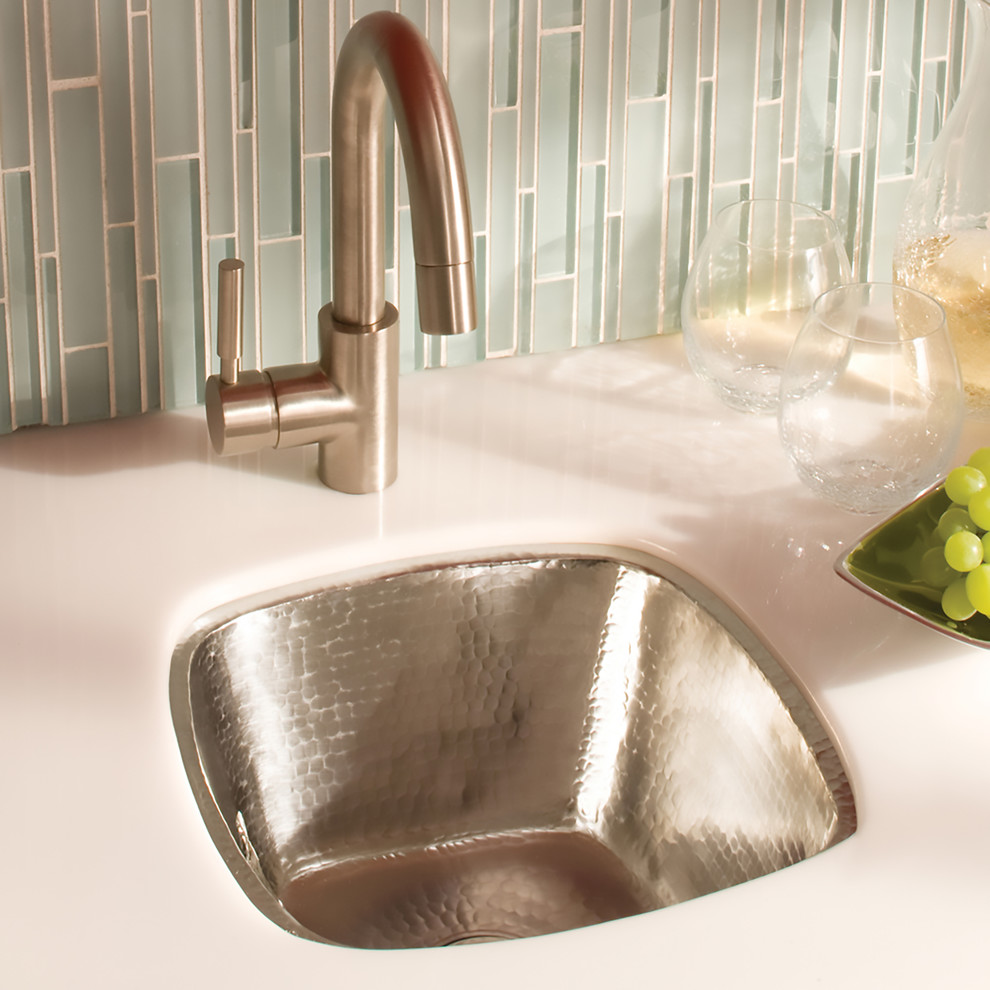 Rincon in Brushed Nickel   Contemporary   Bar Sinks   by Buildcom  Houzz