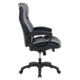 Shaquille O'Neal Amphion Ergonomic Bonded Leather High-Back Executive Chair， Black