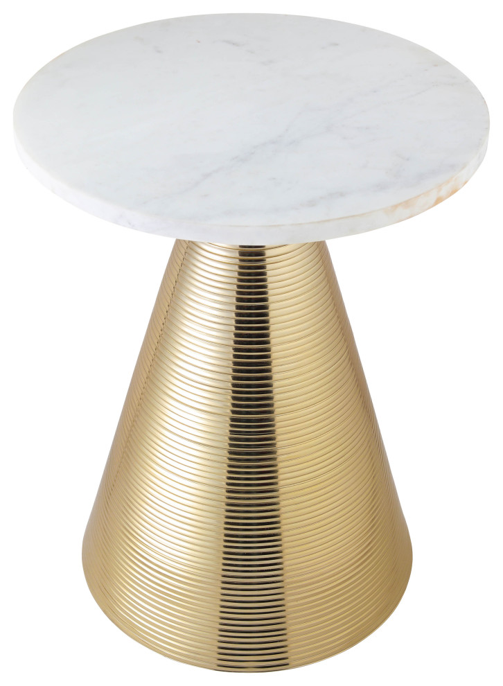 Tempo Marble Side Table   Contemporary   Side Tables And End Tables   by First of a Kind USA Inc  Houzz