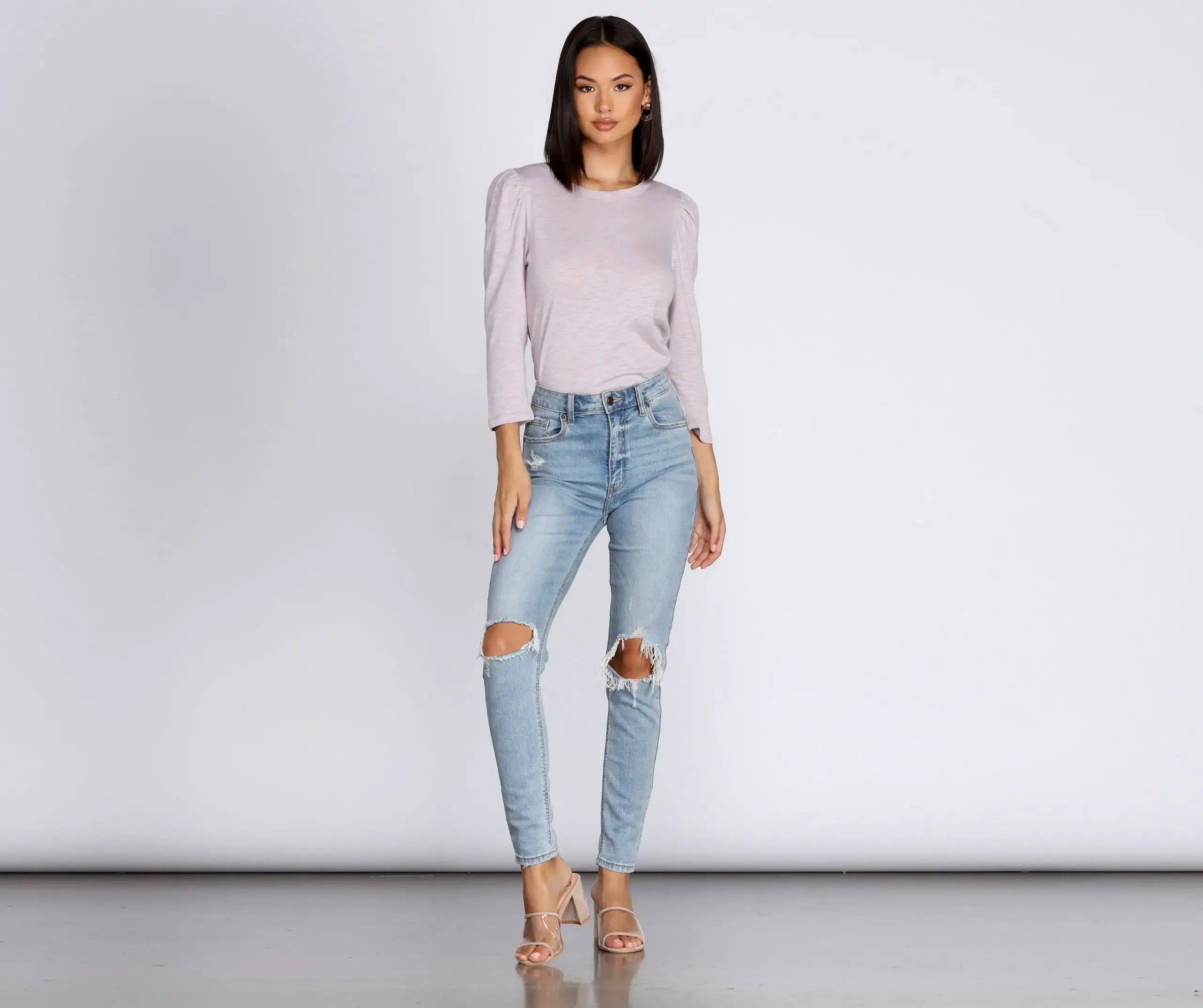 On Cloud Nine Puff Sleeve Top