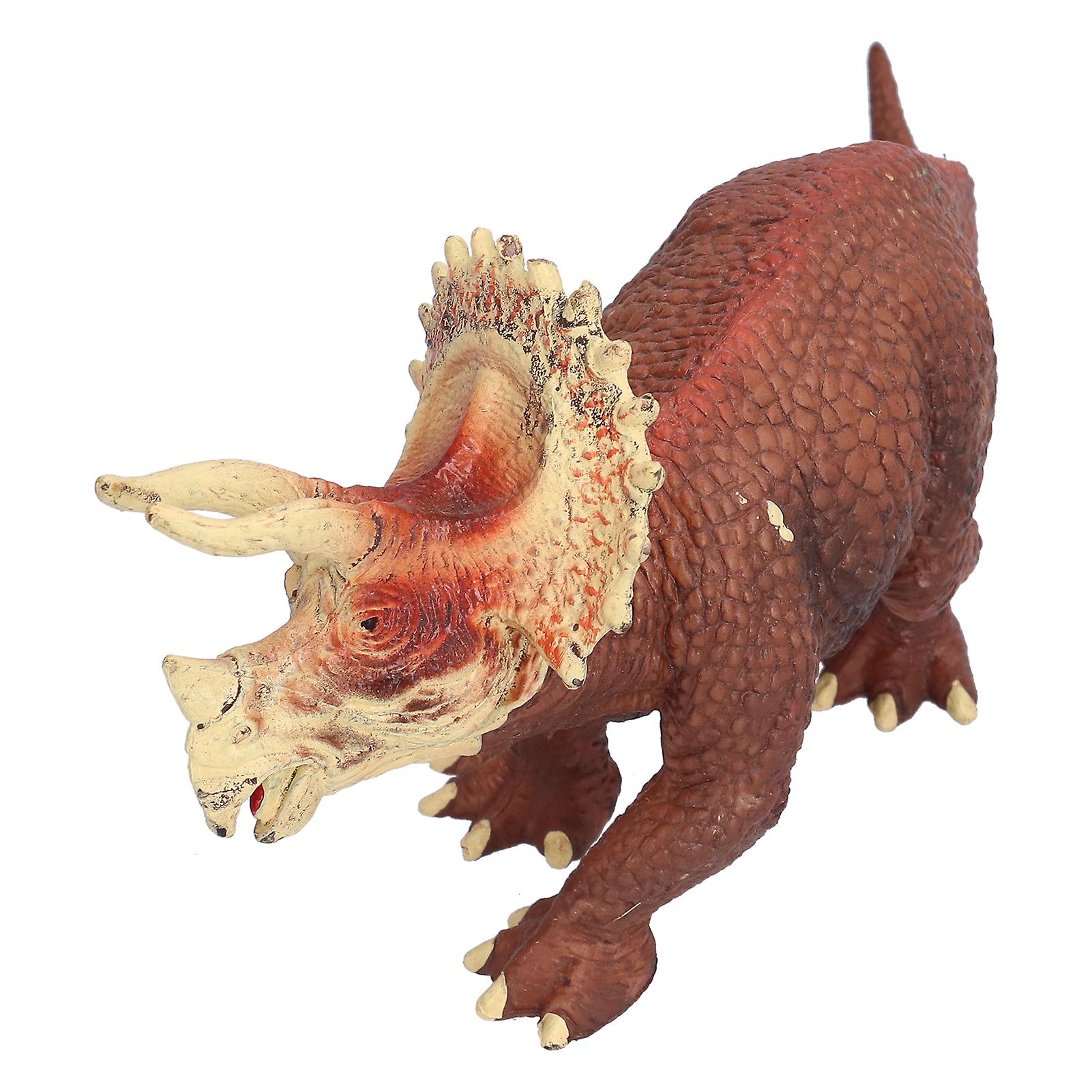 Triceratops Model Pvc Plastic Hand Painted Animal Collection Toys For Above 3 Years Oldtriceratops