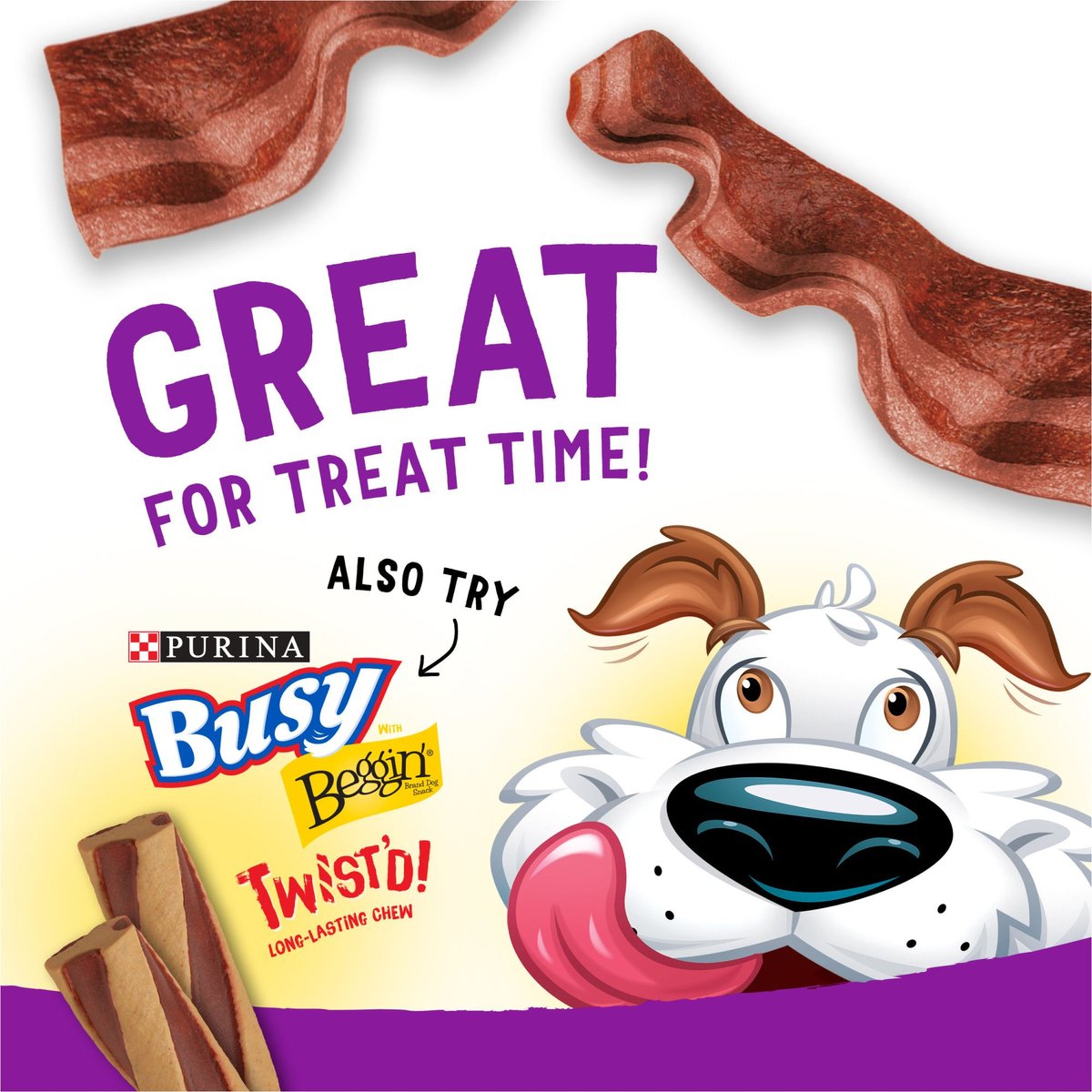 Purina Beggin' Pizza Flavor w/Real Bacon Dog Jerky Treat