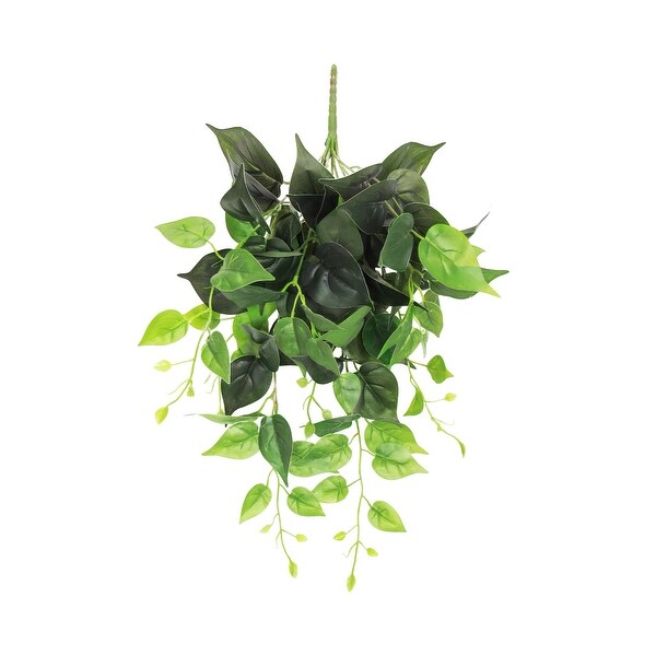 Artificial Philodendron Ivy Leaf Vine Hanging Plant Greenery Foliage Bush 24in