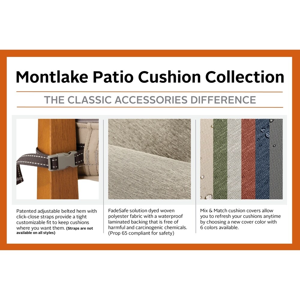 Montlake FadeSafe Patio Bench/Settee Cushion   18\