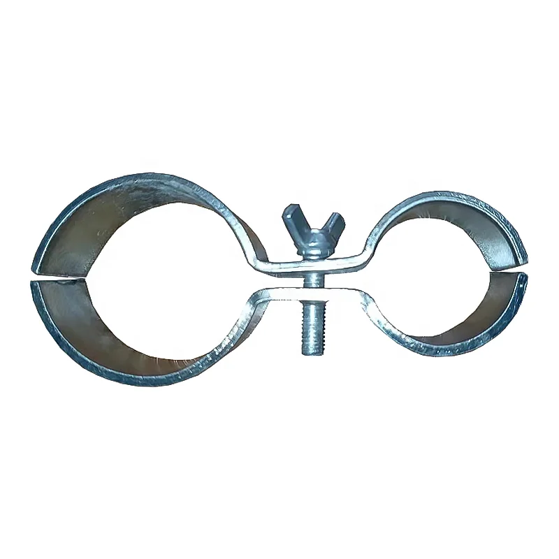 Joint parts fit diameter 32 mm round pipe American style chain link fence connection parts hot dip galvanized 62.2 mm hole pitch