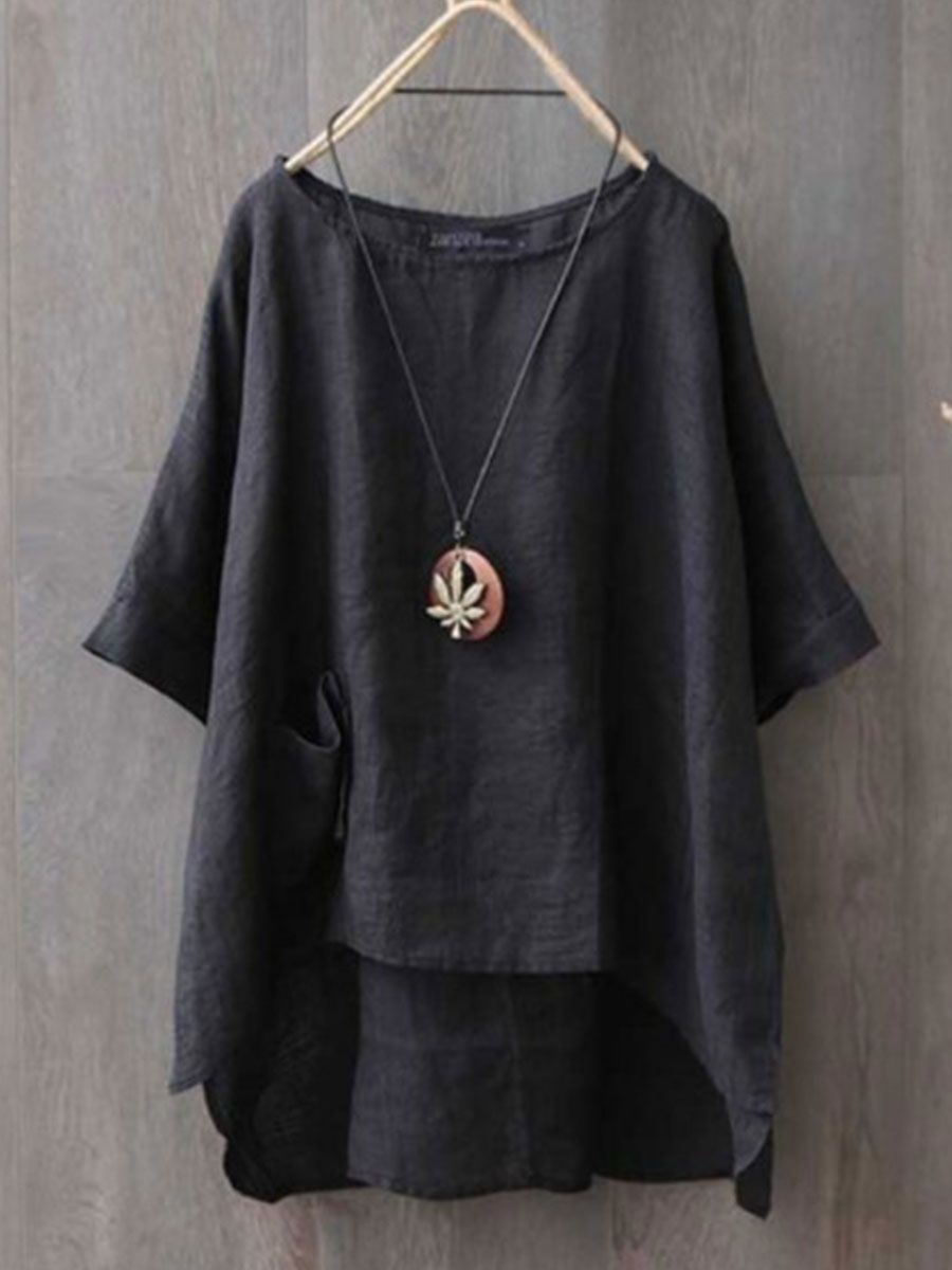 Casual Oversized Round Neck Loose Fashion Shirt